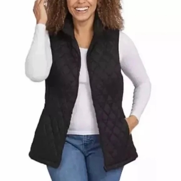 Lands' End Ladies' 3-in-1 Systems Jacket, Hooded, Black, XL NWT - Picture 3 of 16